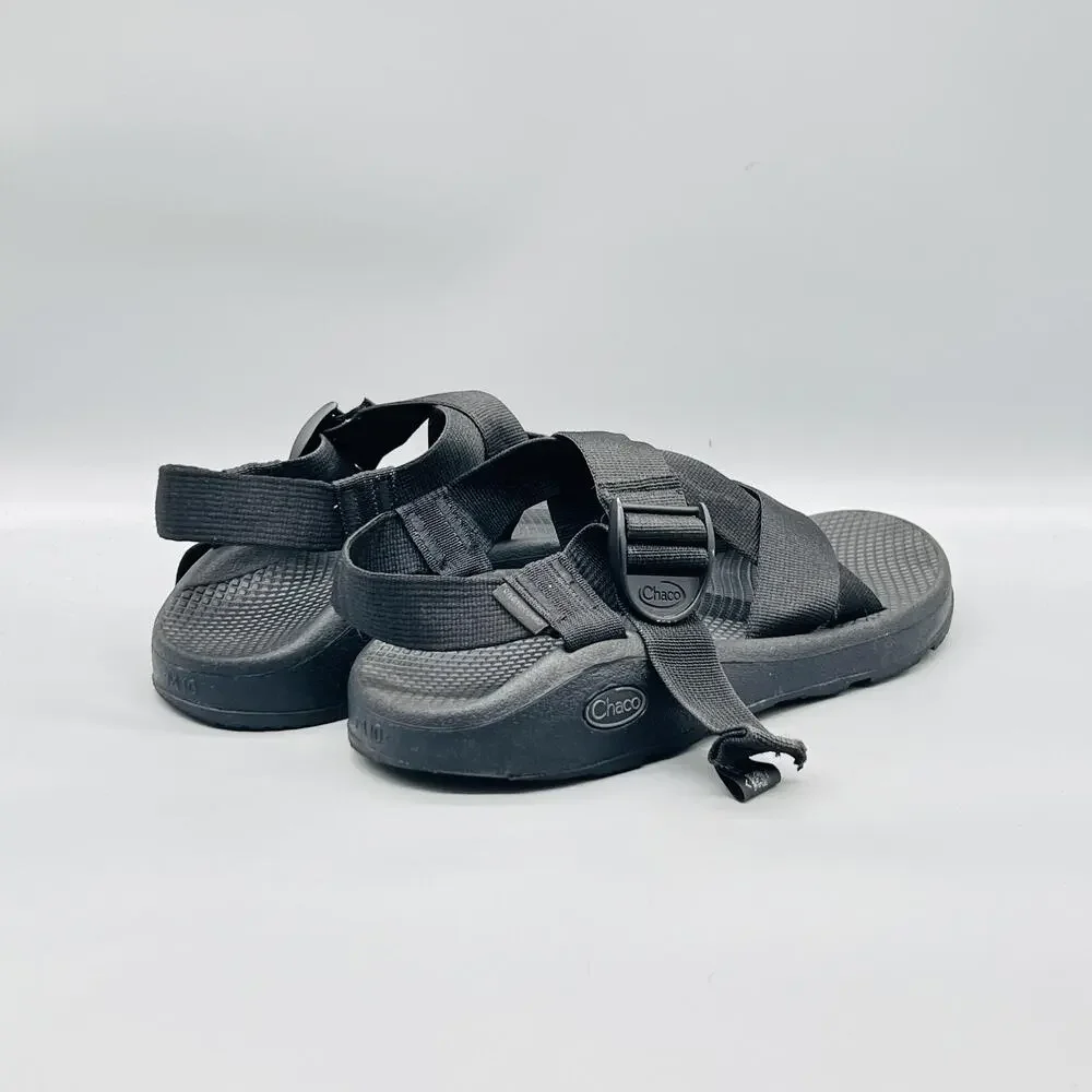 Chaco Sandals Mens 10 Black Adjustable Strap Slip On Sport Hiking Outdoor Shoes